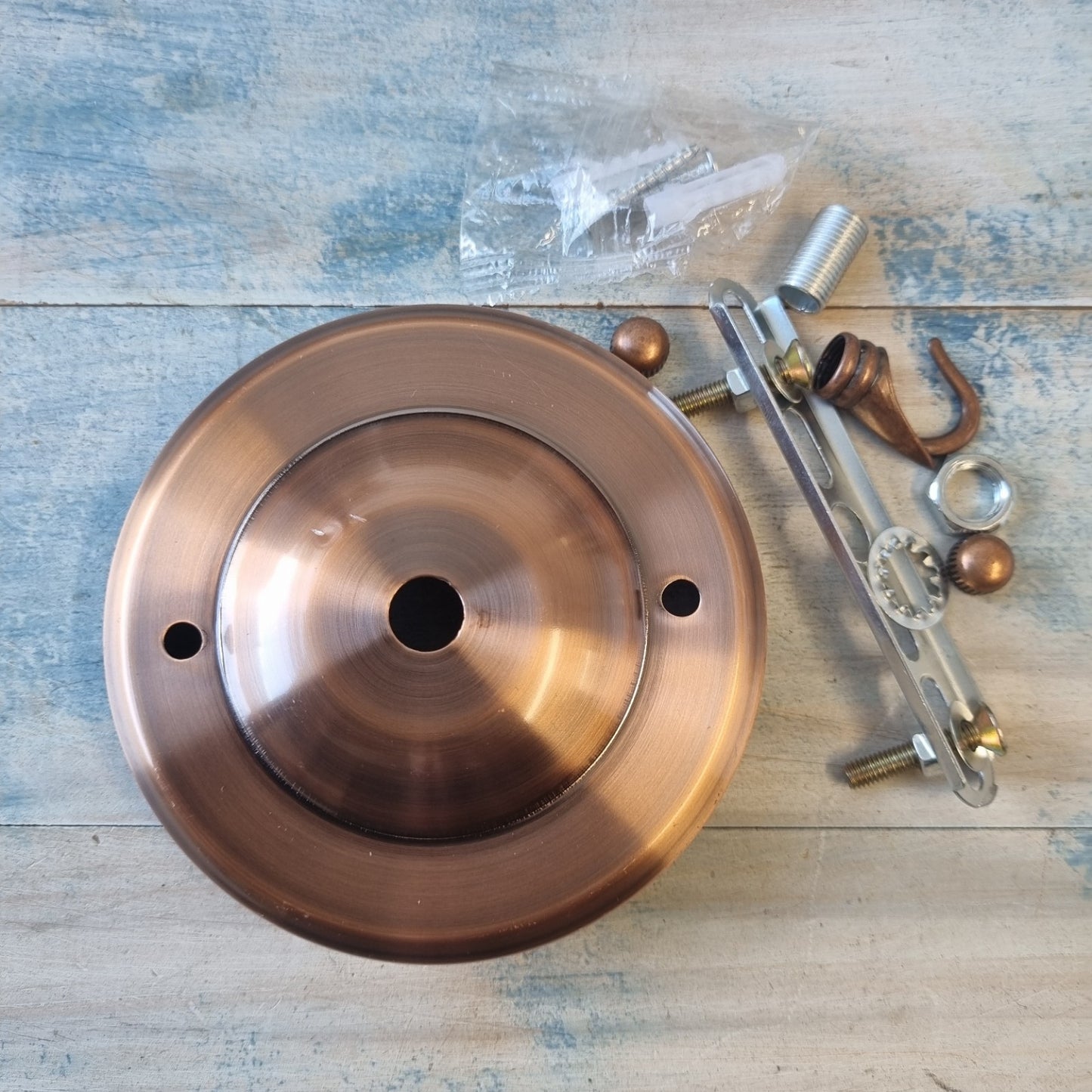 Ceiling Hook - Ceiling Rose Cover Plate Lamp ,chandelier, Plant Hook-Copper