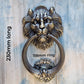 Antique Gold Lion Head door Knocker 118mm ring-Vintique Concepts