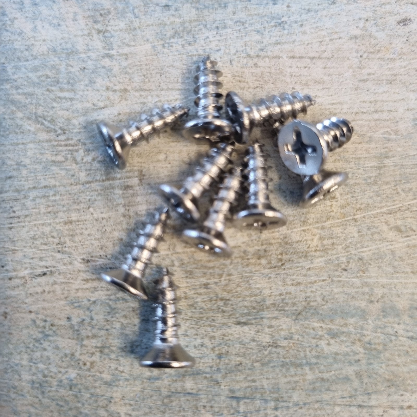 Hardware - Stainless Steel Silver Wood Screws M4 12mm (packet Of 10) Phillipshead