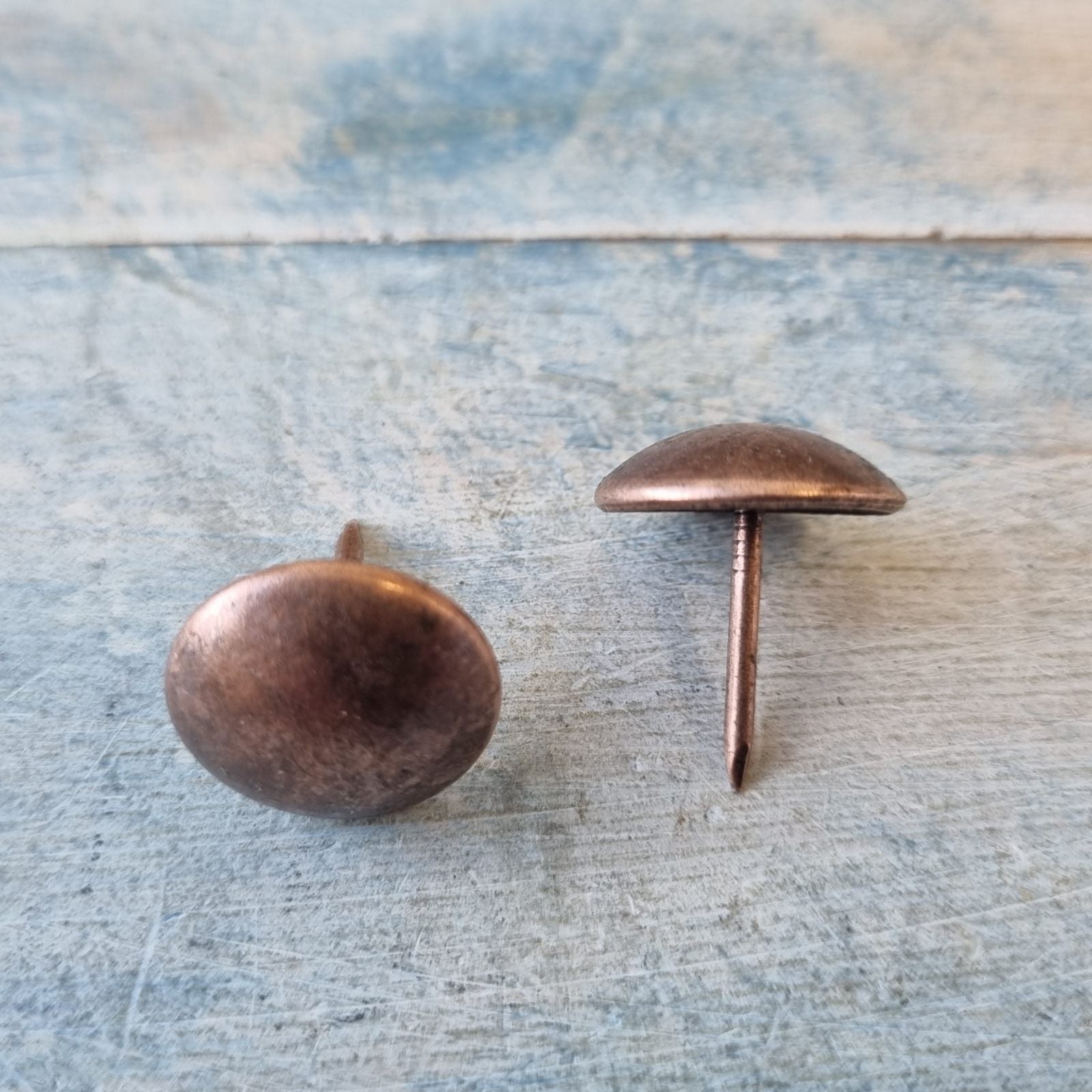 Decorative - Jumbo Copper Coloured Push Pins  Or Upholstery Pins 19mm Dia