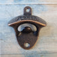 Wall Bottle Opener - Ice Cold Beer Red Bronze Wall Mounted Bottle Opener