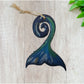 Maori Art - Tahora (whale) Maori Epoxy Metal 98mm High