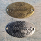 Decorative Hardware - Antique Oval "handmade"tag Silver 32mm X 19mm