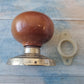 Antique Hardware - Passage Door Knob Rimu With Antique Rose And Centre-Recycled