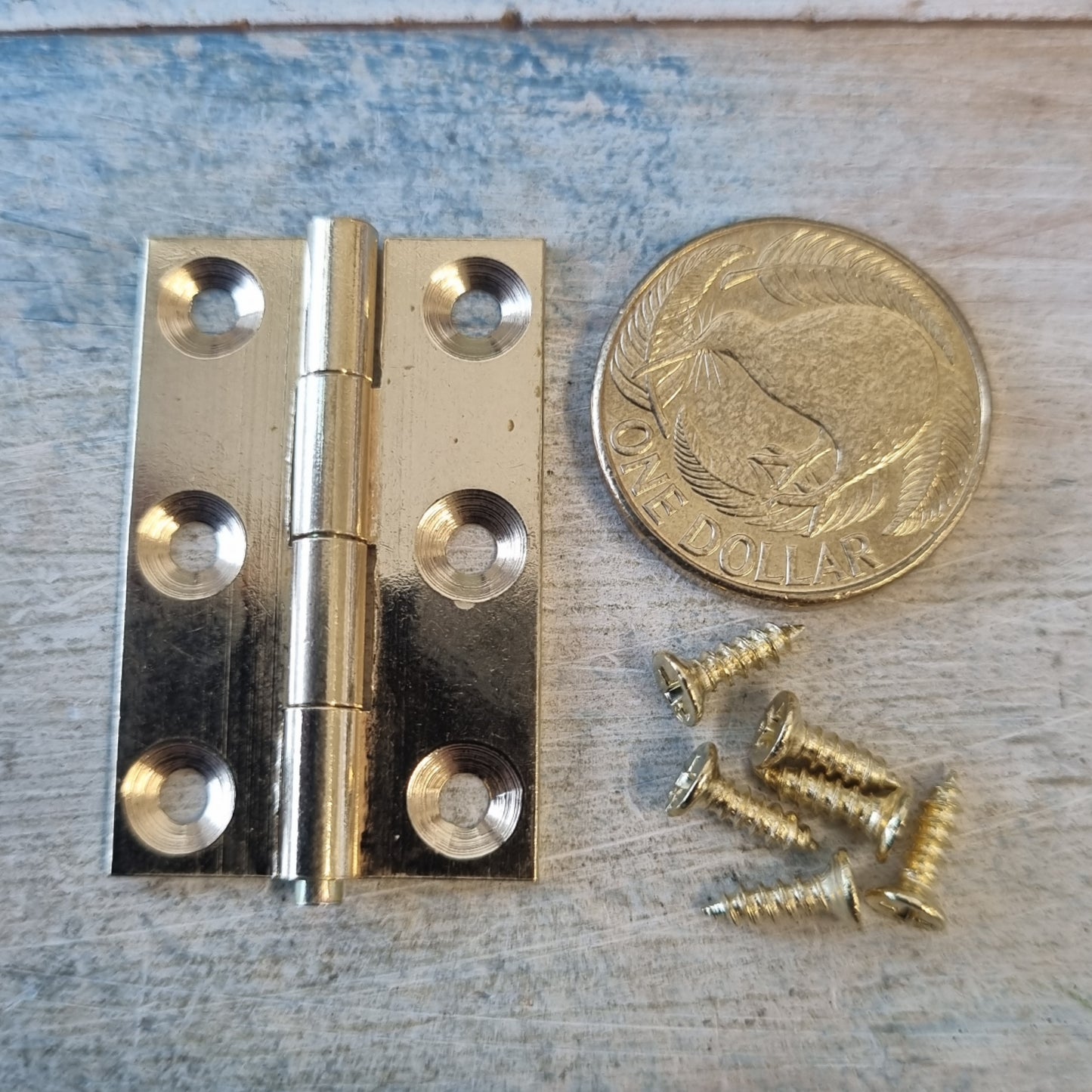 Antique Butt Hinge - Solid Brass Fixed Pin Butt Hinge For Cabinets 38mm High