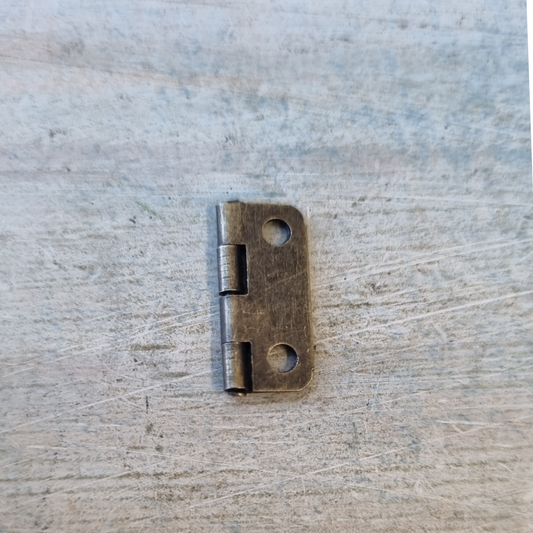 Mini BRONZE Butt Hinge 16mm x 13mm