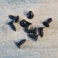 M4 Powdercoated Black wood screws 10mm (packet of 10)