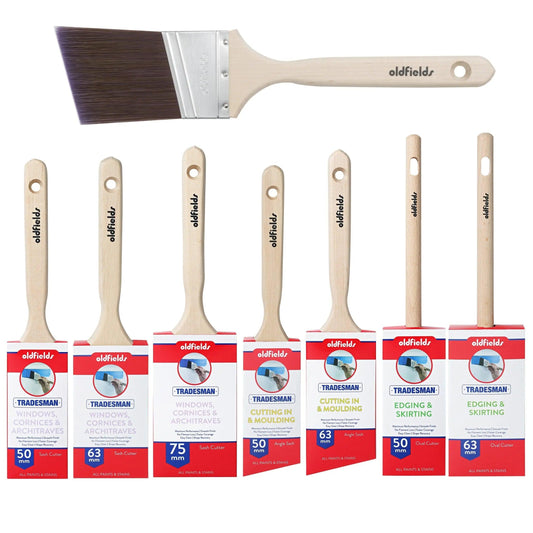 Tradesman Advanced Synthetic Filament Sash & Angle Cutters Paint Brushes from Oldfields - Vintique Concepts