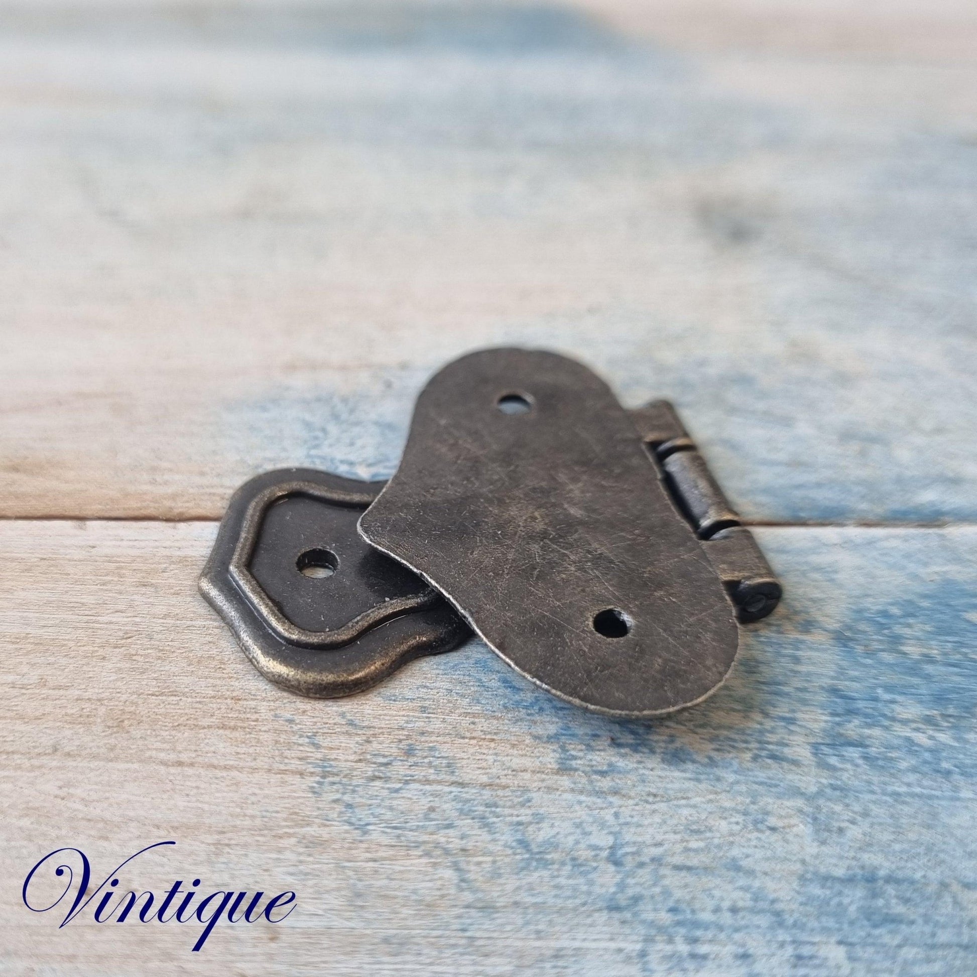 Tulip Bronze Vintage Hasp Hinge 63mm x 39mm-Vintique Concepts