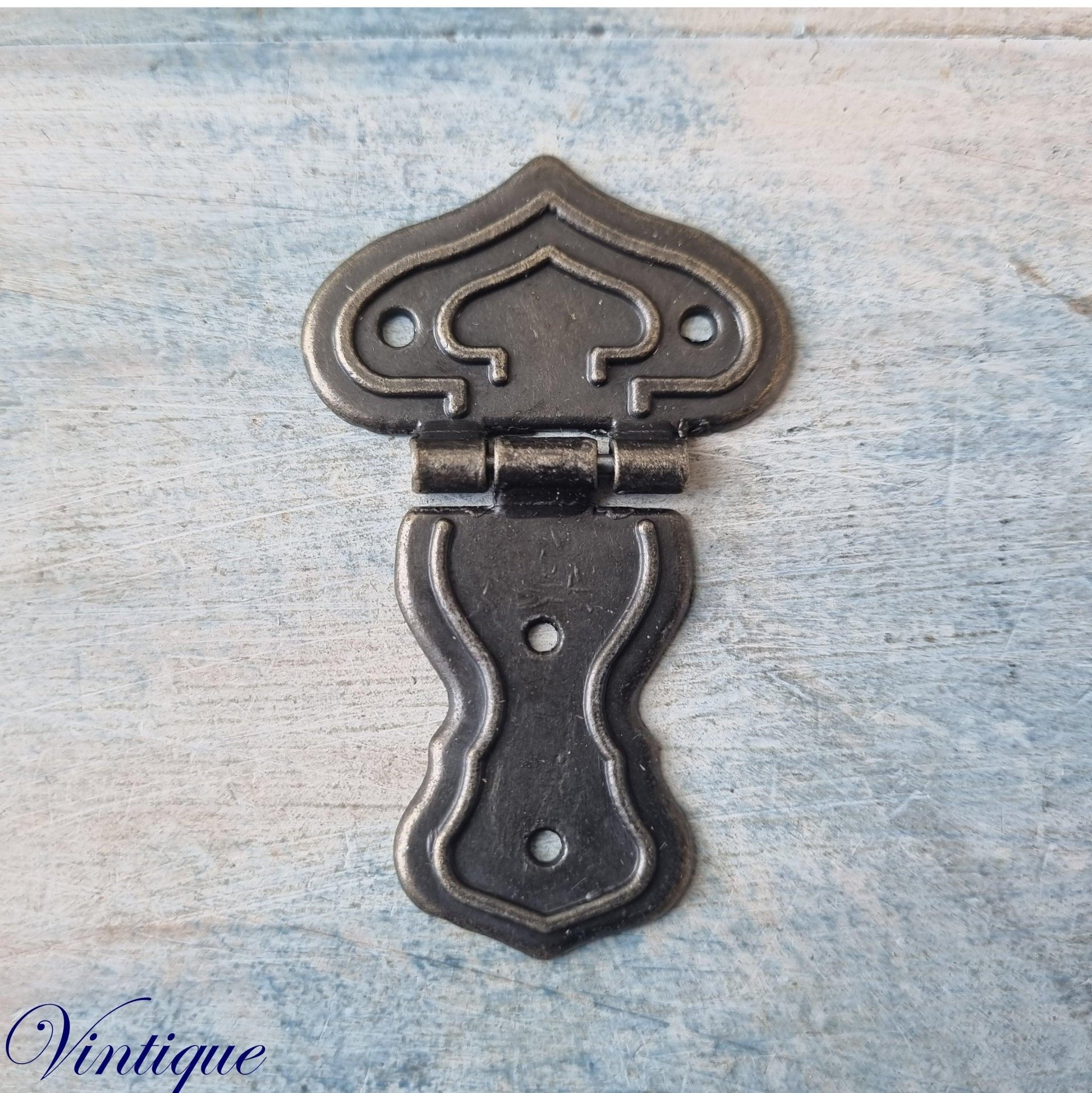 Tulip Bronze Vintage Hasp Hinge 63mm x 39mm-Vintique Concepts