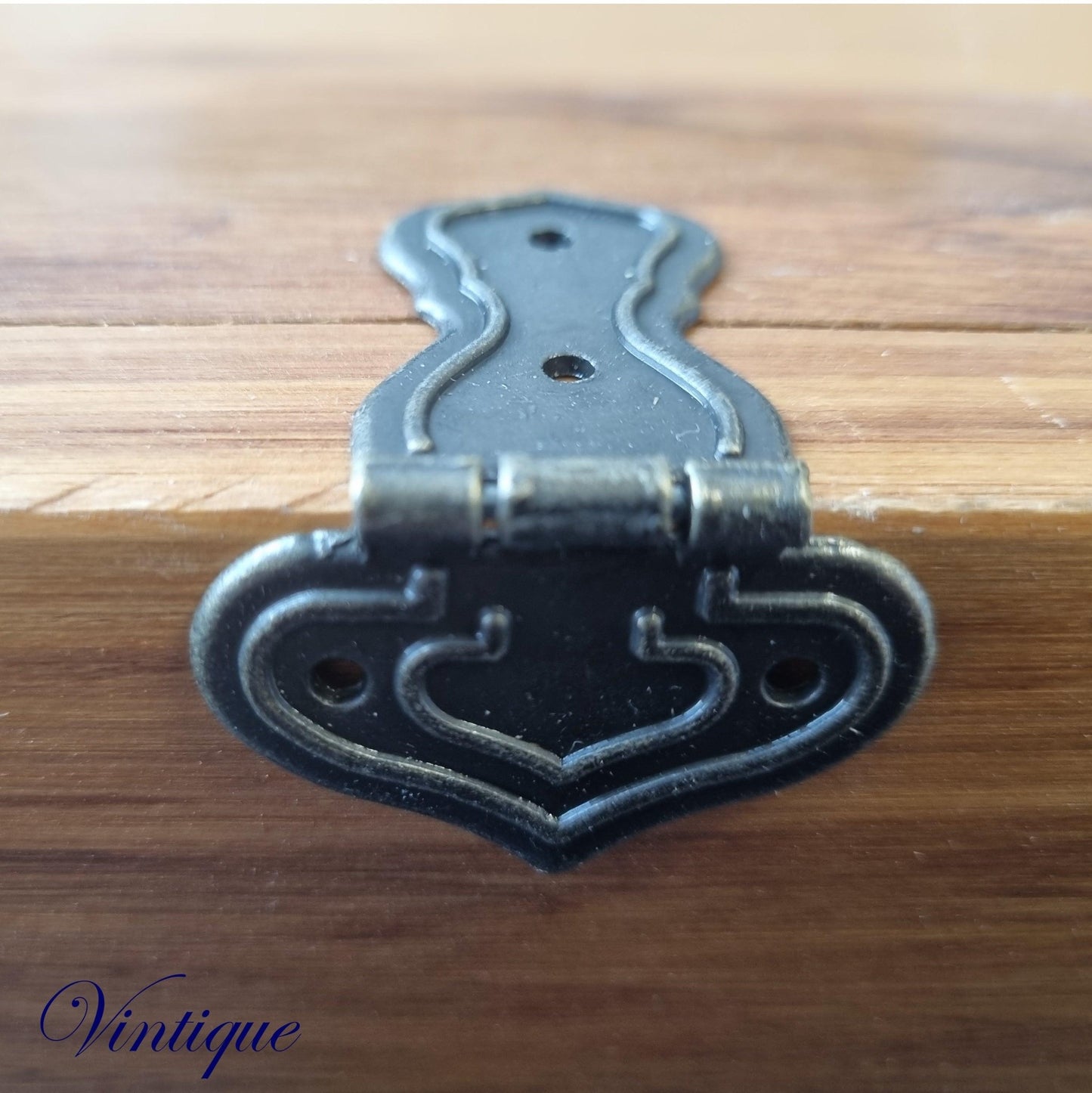 Tulip Bronze Vintage Hasp Hinge 63mm x 39mm-Vintique Concepts