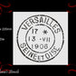 Versailes 1908 Postage stamp paint furniture Stencil 180mm diameter - Vintique Concepts