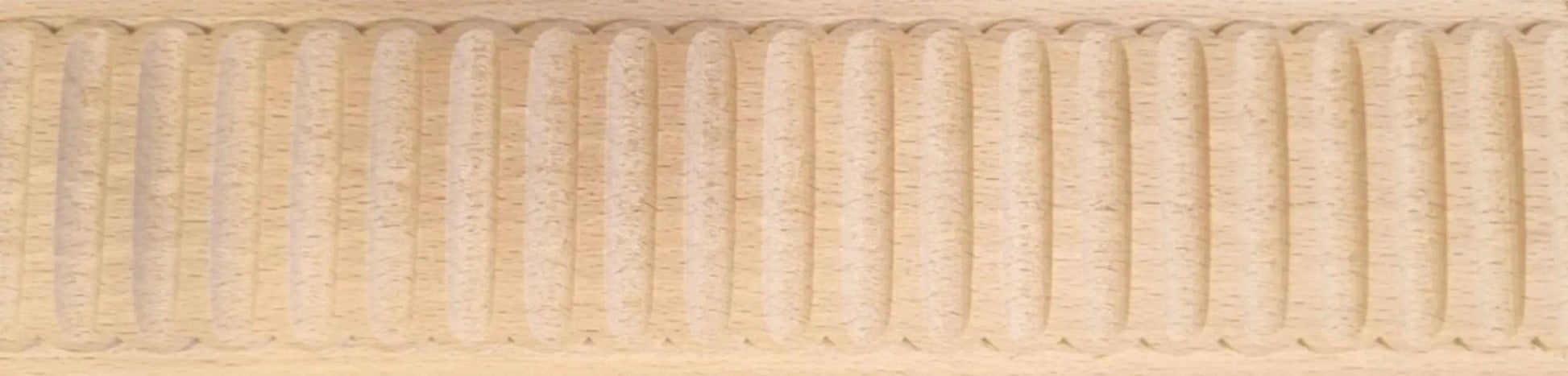 Vestry Fluted pattern Wood border trim moulding 50mm wide - Vintique Concepts