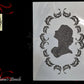 Victorian Lady in Oval Frame premium paint stencil 300mm x 230mm-Vintique Concepts