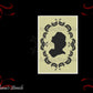 Victorian Lady in Oval Frame premium paint stencil 300mm x 230mm-Vintique Concepts