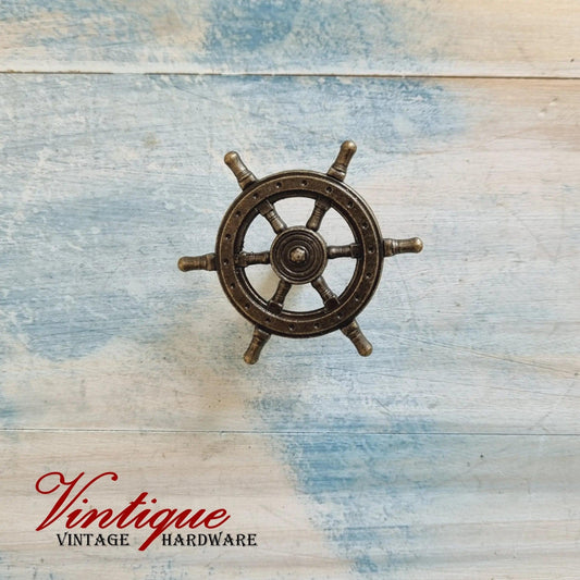 Vintage Ship Steering wheel 54mm diameter bronze Knob  nz