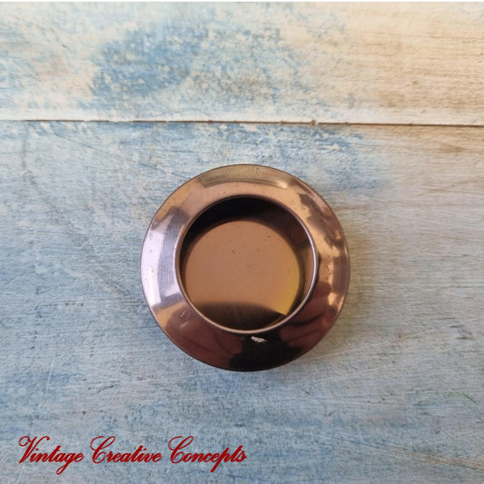Vintique Round Stainless steel finger Flush Pull handle 41mm dia COPPER - Vintique Concepts