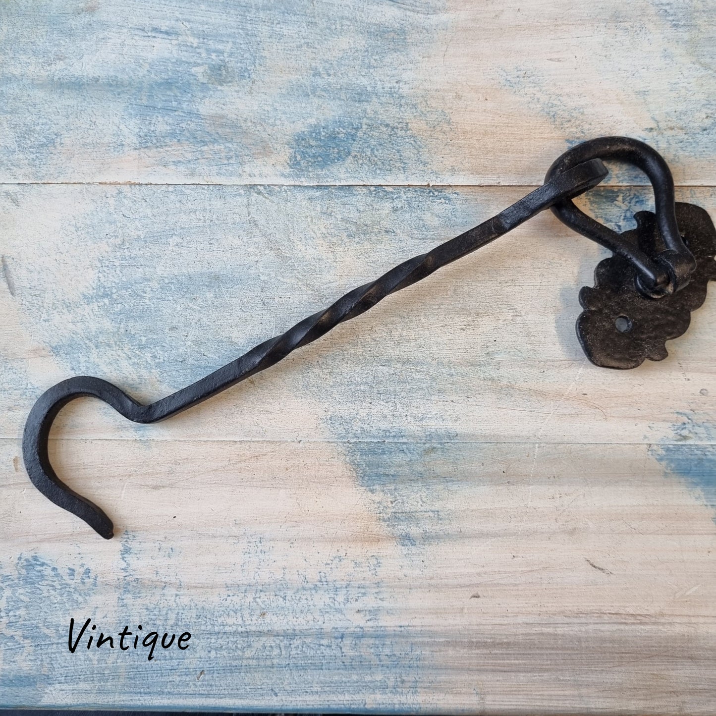 pre loved wrought iron cabin hook (restored) 215mm hook (Copy)-Vintique Concepts