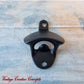 Wall Mounted Vintage Bottle opener for beer bottles etc - BLACK - Vintique Concepts