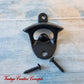 Wall Mounted Vintage Bottle opener for beer bottles etc - BLACK - Vintique Concepts