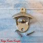 Wall Mounted Vintage Bottle opener for beer bottles etc - Satin Gold - Vintique Concepts