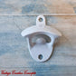 Wall Mounted Vintage Bottle opener for beer bottles etc-WHITE - Vintique Concepts