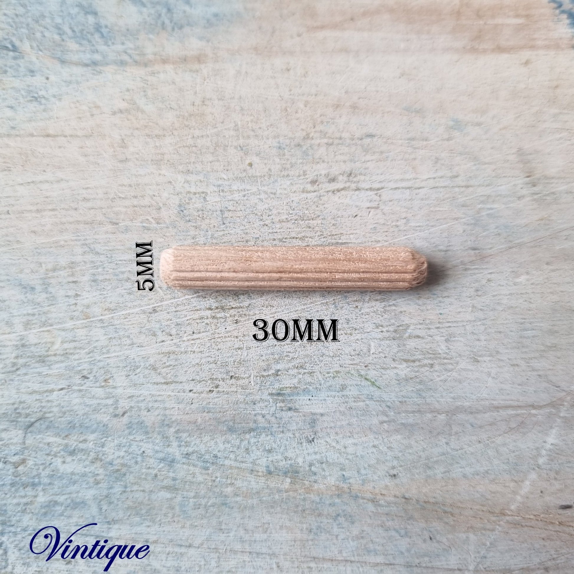 Wooden Fluted dowel Pins 5mm-Vintique Concepts